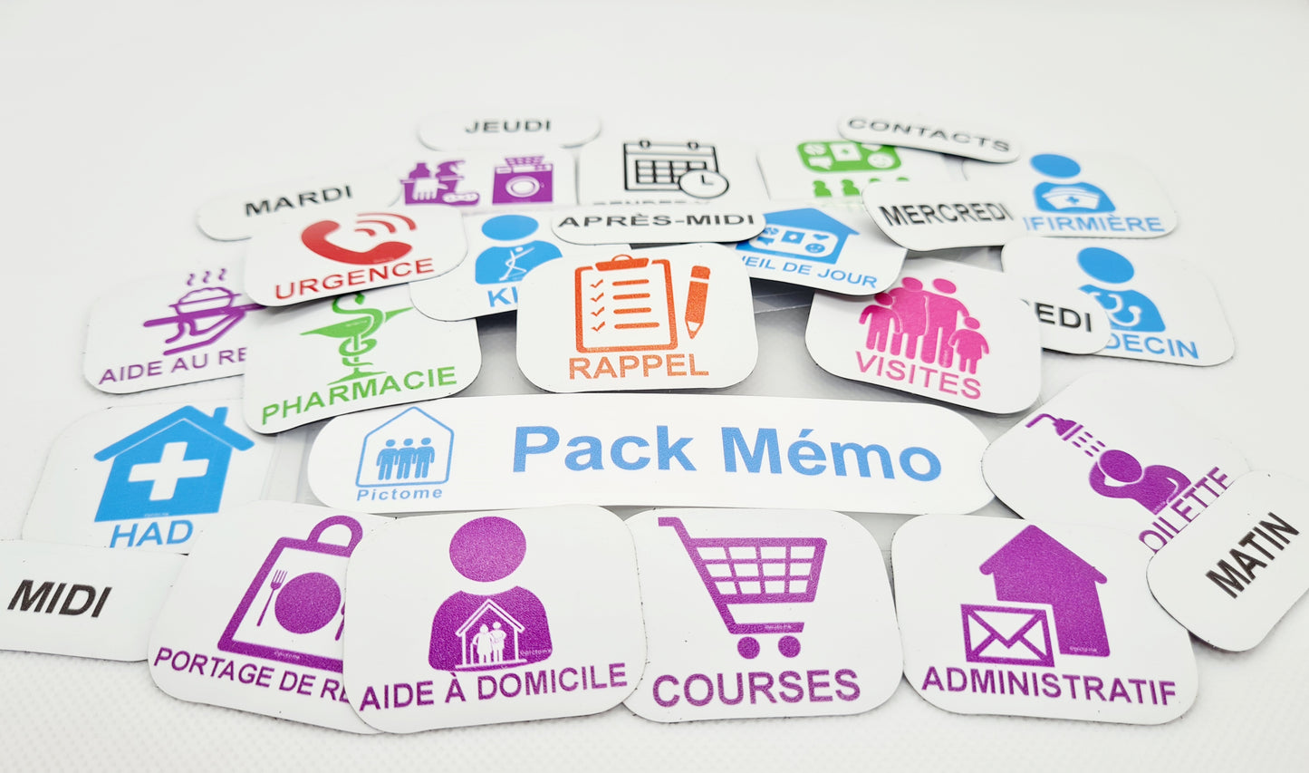 Vue de face du pack Mémo (outil de coordination pour les soins à domiciles)